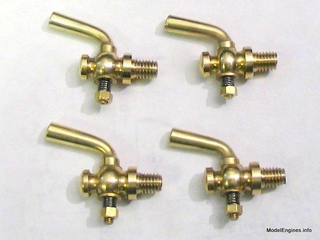 Pair of Model Live Steam Brass Flange Style Connectors for 5/32” Copper Pipe 
